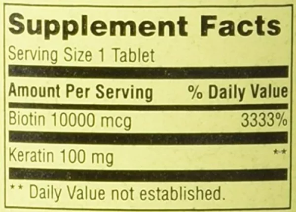 Biotina 10000mcg - 120 capsulas - Imagem 7