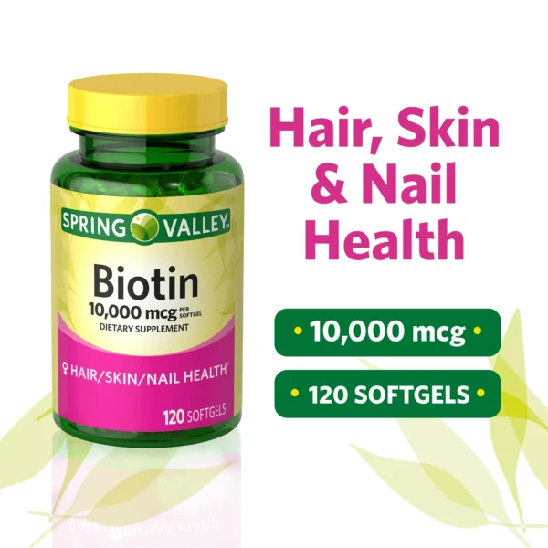 Biotina 10000mcg - 120 capsulas - Imagem 2