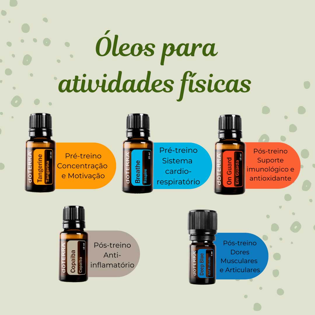 óleos para atividades físicas